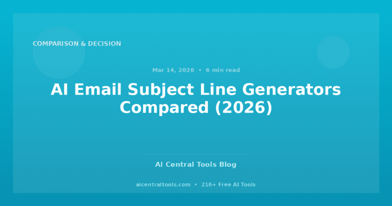AI Email Subject Line Generators Compared (2026)