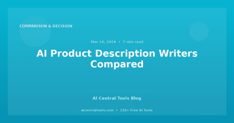 AI Product Description Writers Compared
