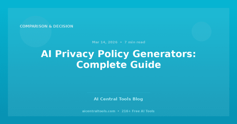AI Privacy Policy Generators: Complete Guide