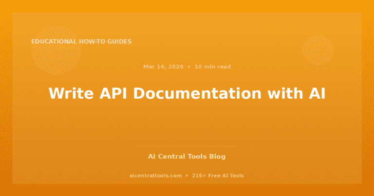 Write API Documentation with AI