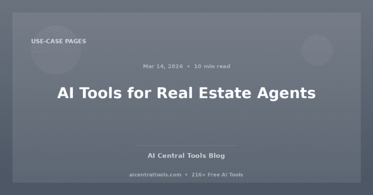 AI Tools for Real Estate Agents