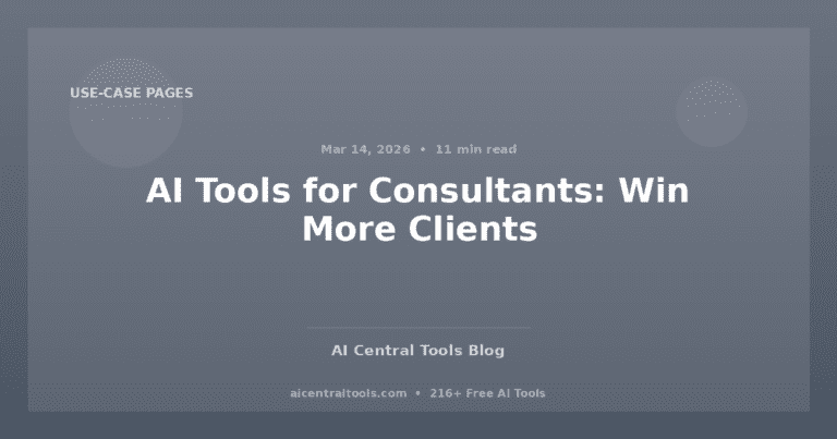 AI Tools for Consultants: Win More Clients