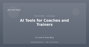 AI Tools for Coaches and Trainers