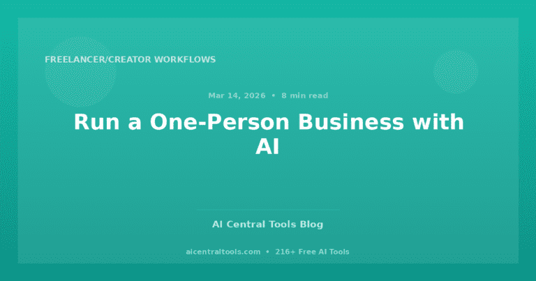 Run a One-Person Business with AI