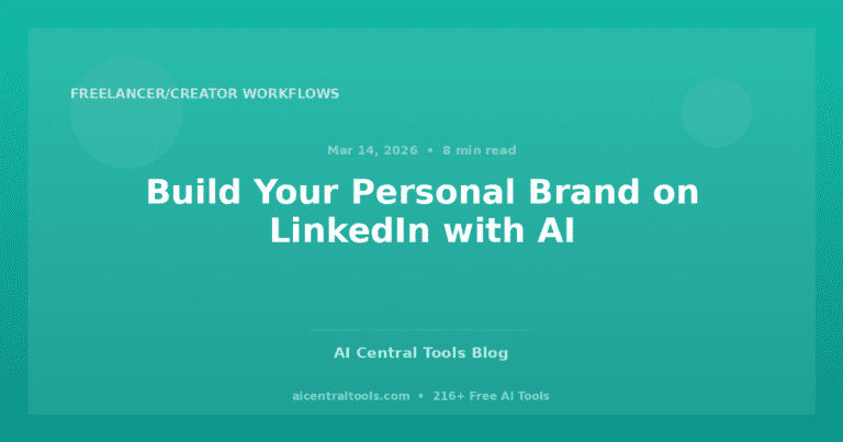 Build Your Personal Brand on LinkedIn with AI