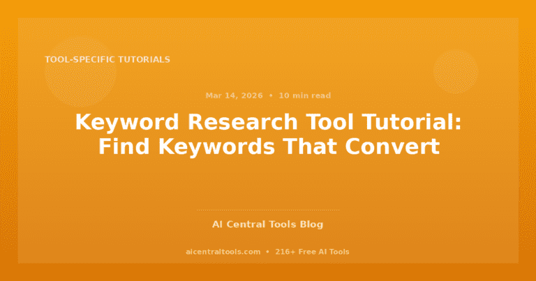Keyword Research Tool Tutorial: Find Keywords That Convert