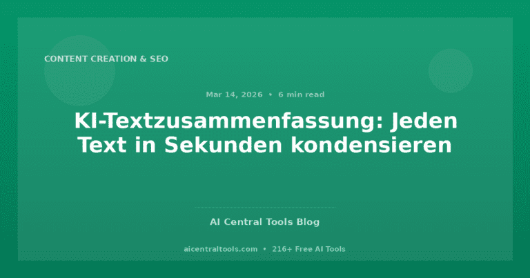 KI-Textzusammenfassung: Jeden Text in Sekunden kondensieren