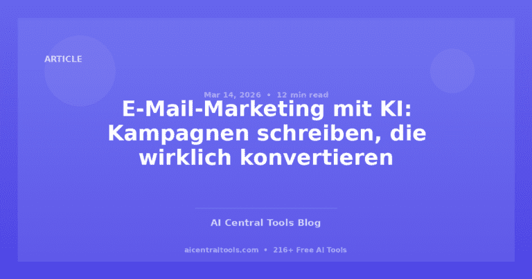 E-Mail-Marketing mit KI: Kampagnen schreiben, die wirklich konvertieren