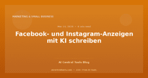 Facebook- und Instagram-Anzeigen mit KI schreiben