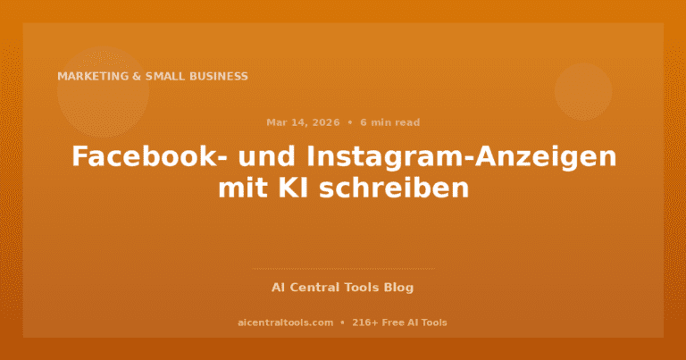 Facebook- und Instagram-Anzeigen mit KI schreiben