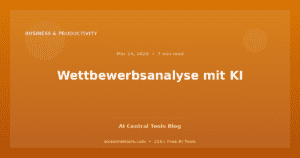 Wettbewerbsanalyse mit KI