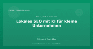 Lokales SEO mit KI für kleine Unternehmen