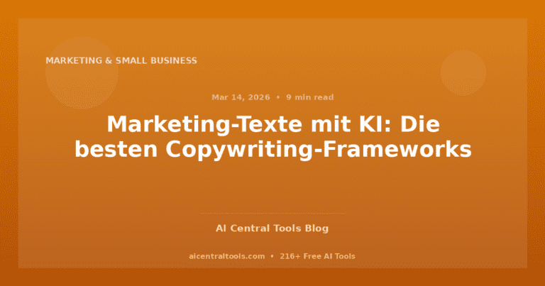 Marketing-Texte mit KI: Die besten Copywriting-Frameworks