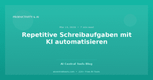 Repetitive Schreibaufgaben mit KI automatisieren