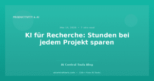 KI für Recherche: Stunden bei jedem Projekt sparen