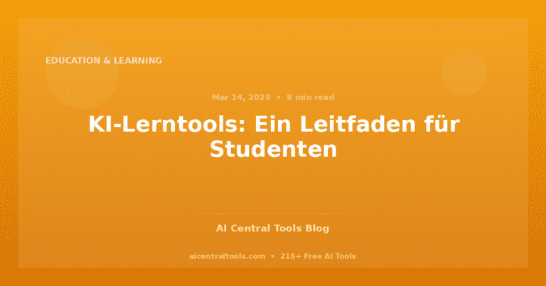 KI-Lerntools: Ein Leitfaden für Studenten