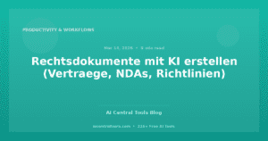 Rechtsdokumente mit KI erstellen (Vertraege, NDAs, Richtlinien)